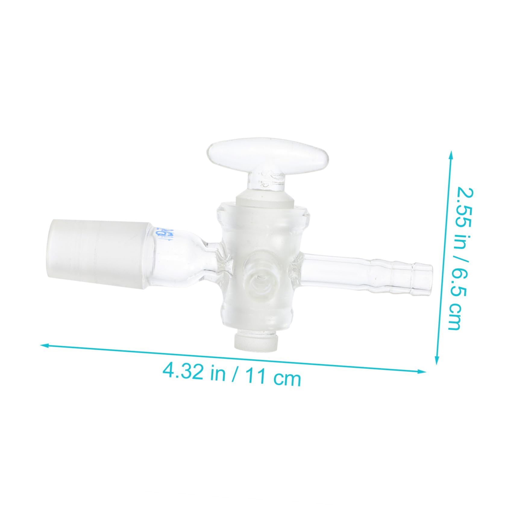Cabilock 2 Piezas Pistón de Vidrio Trifásico de Laboratorio con Simple y Práctico Experimentos Científicos y Enseñanza