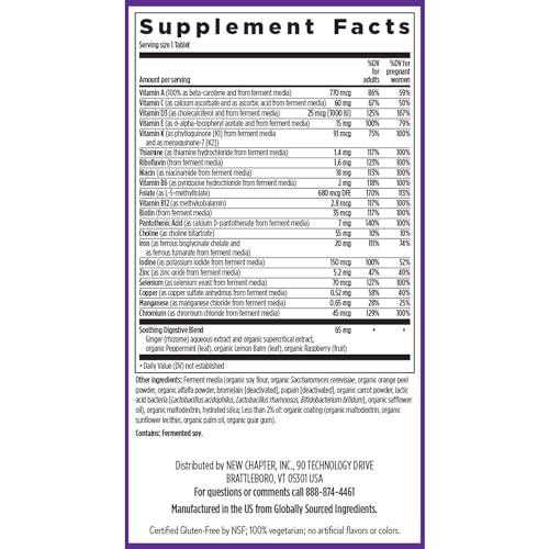 New Chapter One Daily Prenatal Multivitamin, 30 Count - image 6