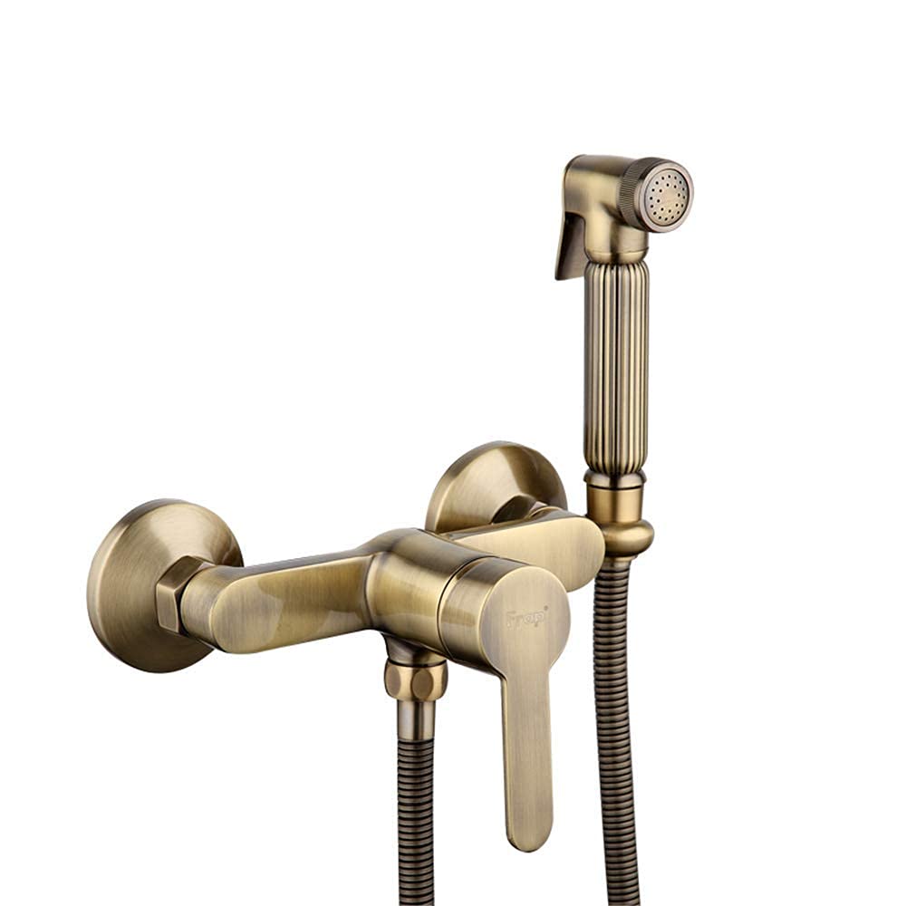 Water Tap Bath Shower Systems Antique Toilet Cleaner Set Bronze Clean Hand Shower Spray Bidet Sprayer Gun Toilet Faucets Shower Bidets