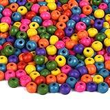 VIELSEITIG VERWENDBAR: unsere Holzperlen sind für eine Vielzahl an Arbeiten und Bastlereien geeignet so zum Beispiel für Ketten, Anhänger, Armbänder, Pfeifenputzer, Accessories in der Wohnung, Girlanden, Mobile, Fußkettchen, Weihnachtsdeko, Osterdeko. Zum Basteln mit Freunden, der Familie oder in der Schule.
