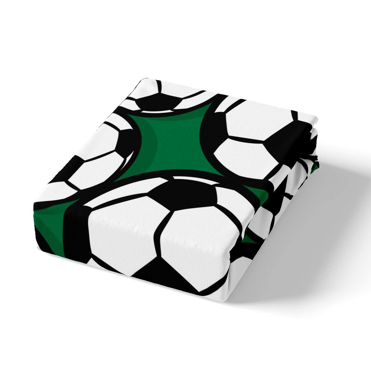 Funda de edredón de pelota de fútbol, juego de ropa de cama de fútbol verde deportivo para niños y niñas, funda de edredón de microfibra para juegos competitivos, funda de colcha de fútbol americano