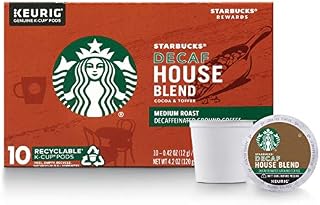 Starbucks Decaf K-Cup Coffee Pods — House Blend for Keurig Brewers — 6