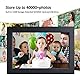 Frameo 10,1 Zoll WiFi Digitaler Bilderrahmen, 1920×1200 HD IPS Touchscreen Elektronischer FotoRahmen mit 16GB Speicher, Auto-Rotat Fotos/Videos sofort über Frameo APP Teilen (Schwarz)