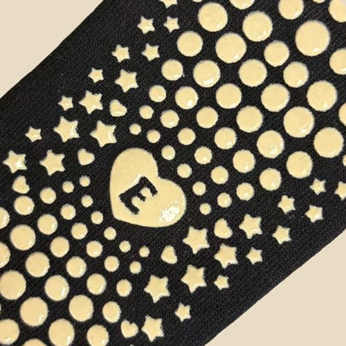 Image of Cute Polka Dot Yoga Socks for Women - 3 Pairs Non Slip Grip Pilates Barre Socks, Cozy Crew Style, US Size 5-9