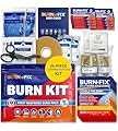 BurnFix® Burn Kit First Aid Recommended by Doctors, Comprehensive 25pcs First Aid Kit Includes First Aid Burn Cream, Burn Dressing, Gloves, Scissors, Wipes Burn Relief - Sunburn, Flame Burn, Burn Care