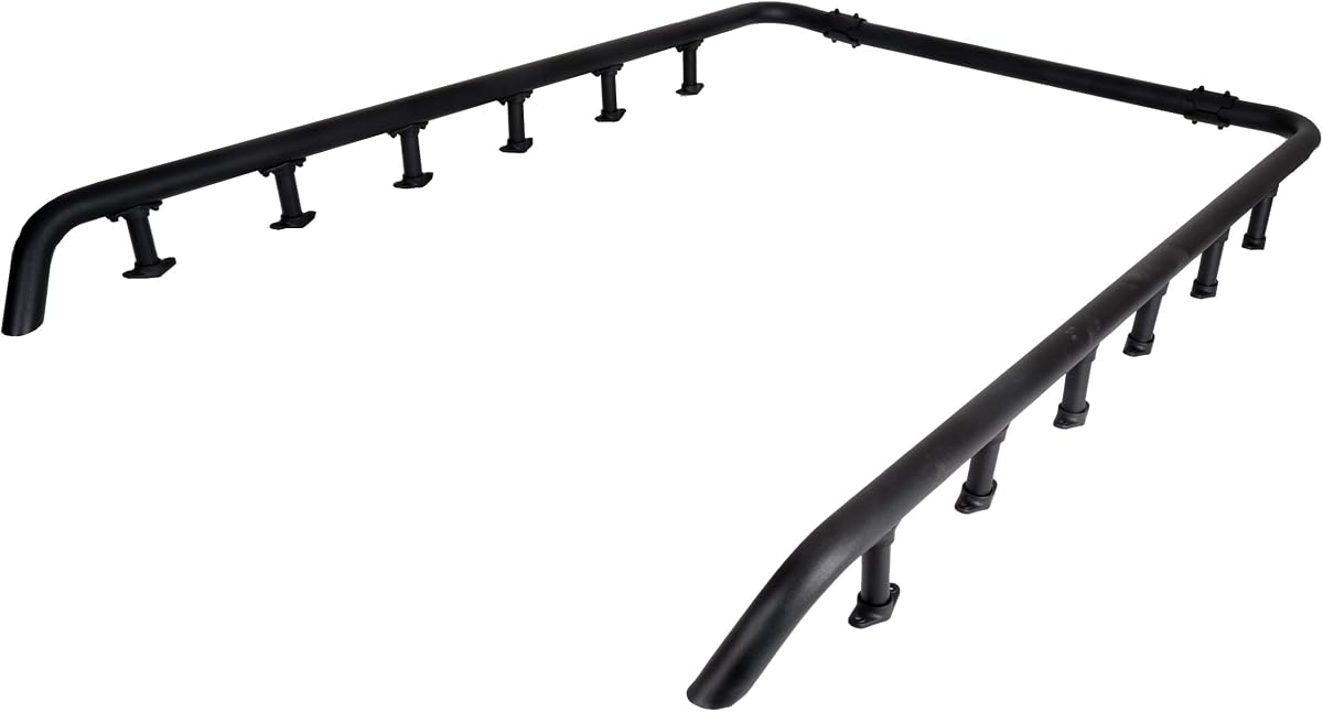Go Rhino SRM500 Tri-Rail Kit | Aluminum, Textured Black | 5935072T | Fits Go Rhino 75" SRM500 Roof Racks