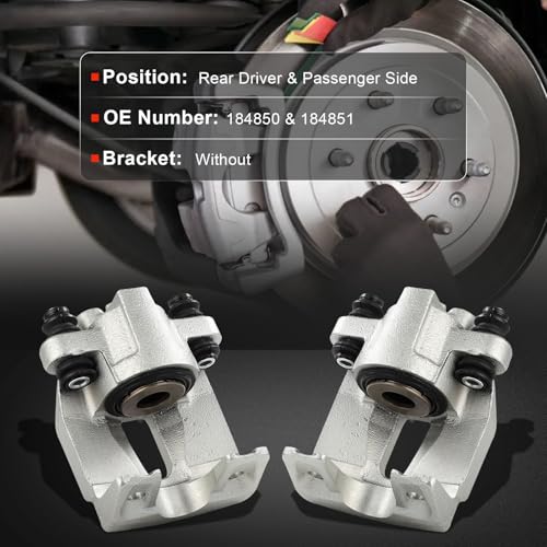 Image of cciyu Rear Left & Right Brake Calipers Assembly 184850 184851 For Ford For Crown Victoria /For Ranger,For Lincoln For Town Car,For Mercury For Grand Marquis /For Marauder