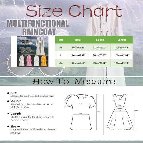 Generic Women's Long Raincoat Adult Full Body Rain Gear For Cycling Heavy Rain Poncho Portable4