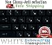 Hebrew Keyboard Stickers Transparent White Letters for Any Windows Laptop Computer Pc Desktop Notebook