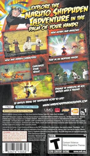 NARUTO Shippuden: Legends: Akatsuki Rising - Sony PSP