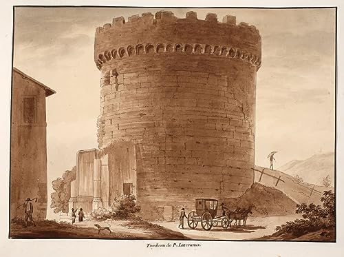 Poster La tombe des Horatii et Curiatii Agostino Tofanelli toile 58x90 cm sans cadre