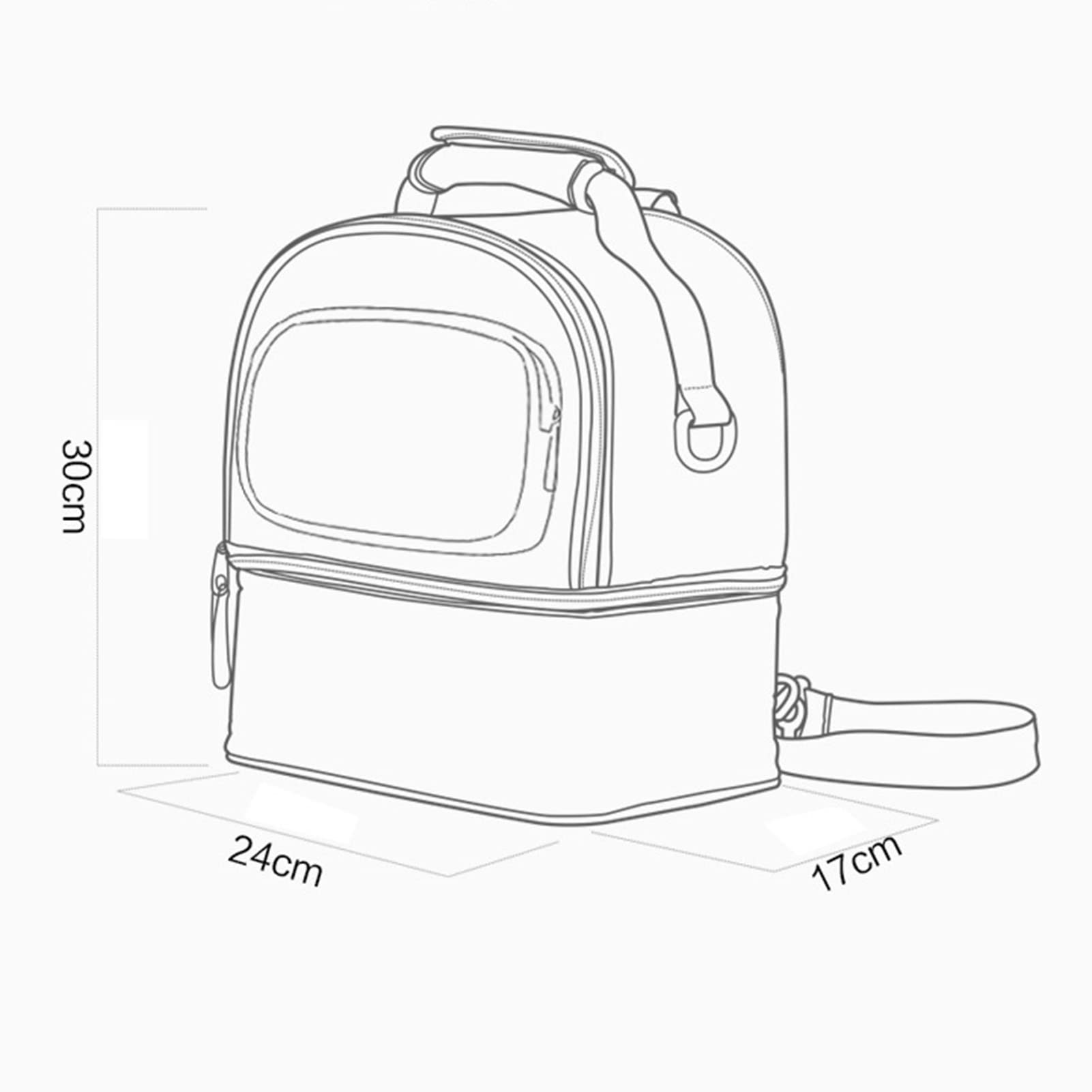 Muttermilch-Kühl- und Transport-Set, Muttermilch-Kühltasche, Isolierte Babyflaschen-Tasche für Reisen in der Kindertagesstätte oder Zurück Zur Arbeit, Stillende Mutter (Rosa Grau)