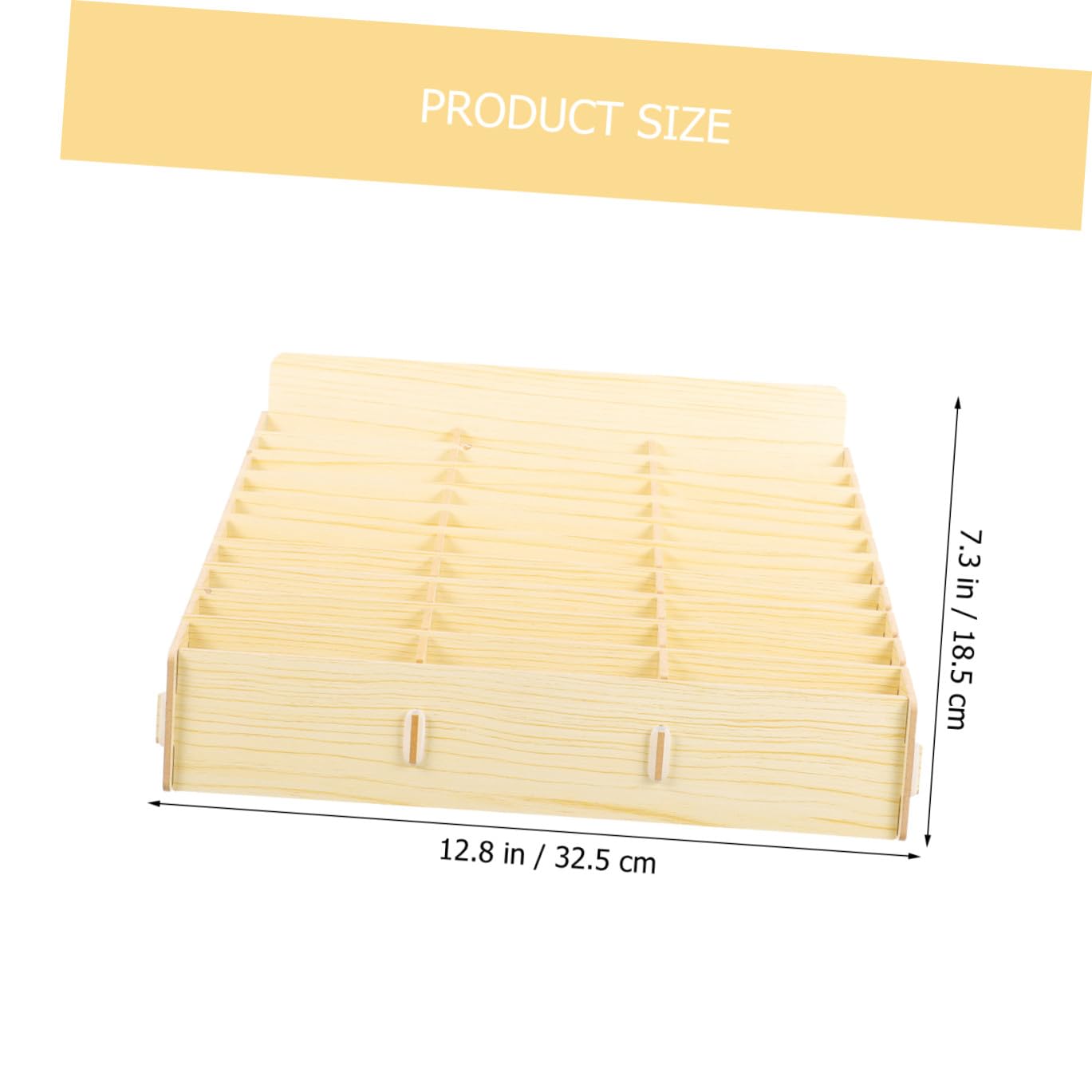 PRETYZOOM Organizer da Scrivania in Legno Portaoggetti da Tavolo Scomparti Multipli per Casa e Studio Design Semplice per Camera e Soggiorno
