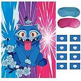 Demon Birthday Party Deroration,Korean Idol Pin the Letter on the Tiger Game,Movies Party Favor Supplies Favor Supplies