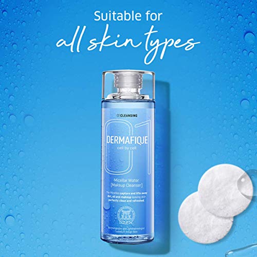 Dermafique Micellar Water Makeup Cleanser – 150ml, Removes Waterproof Makeup, with Hyaluronic Acid and Smart Micellar Technology, Paraben & SLES Free | Dermatologist Tested - Image 3