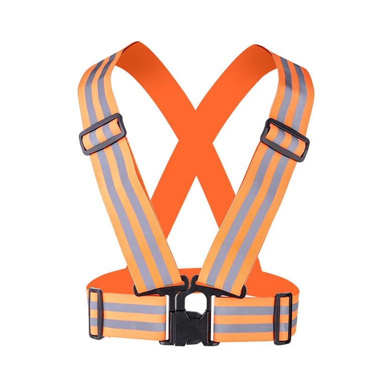 GeneicReflective Vest for Cycling Running, Lightweight, Adjustable Safety & High Visibility for Running, Cycling Safety Vest Reflector Strips Cross Belt Stripes Adjustable Vest WildassNX