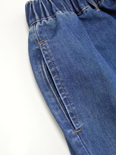 Image of CIDER Drawstring Baggy Jeans Women Mid Waisted Wide Leg Jeans with Pockets