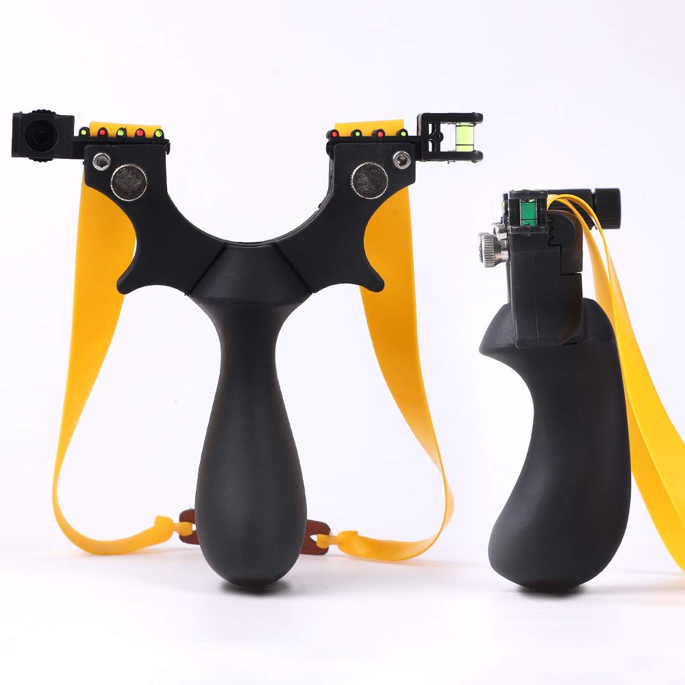 ANCCI High Velocity Hunting Slingshot with Adjustable Fiber Optic Sight