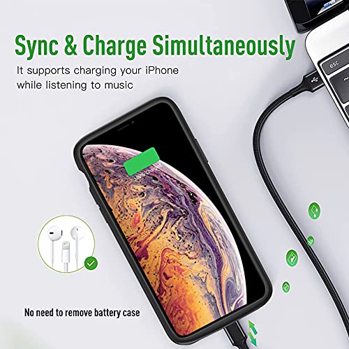 Bovsrt B2 Battery Case For Iphone Xs Max, [10000Mah] Slim Rechargeable Smart Extended Charging Case Compatible With Iphone Xs Max (6.5 Inch) Backup Power Battery Pack Charger Case-Black thumb #5