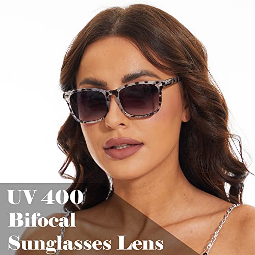 FSRTEP Bifocal Sunglasses For Women Classic Retro Reading Sunglasses 3 Pack UV400 Sun Readers Glasses With Metal Spring CBSG +2.5 by FSRTEP - Image 2
