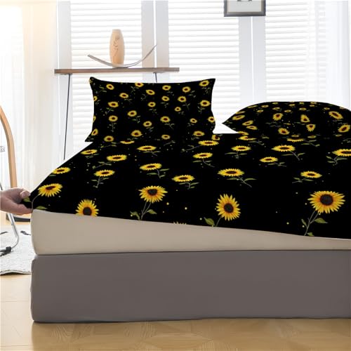 Drap housse 200x200 antidérapant résistant pour matelas épais de 30 cm - 4
