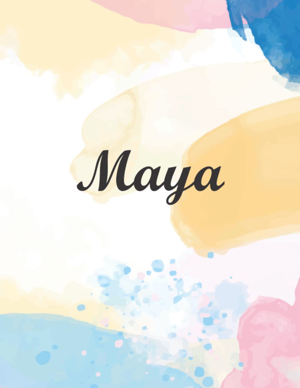 Maya: Journal Notebook Gray for Writing and Drawing, Blank | Calligraphy Dot Grid Journals | 8.5 x 11 inch - V.64