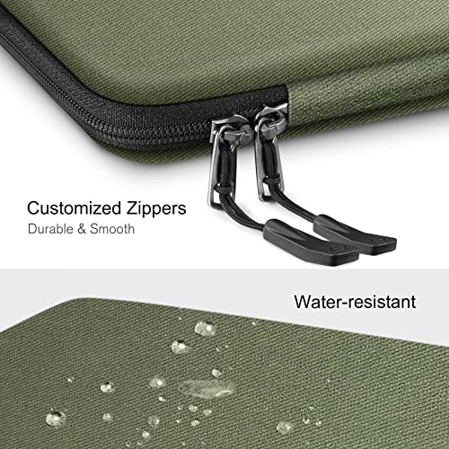 Image of FINPAC Hard Laptop Sleeve Case for MacBook Neo A18 Pro, 13 inch MacBook Air 2026 M5 /M4 /M3 /M2 /M1, 14 inch MacBook Pro 2026 M5 /M4 /M3 /M2 Pro /Max, Waterproof Case for Dell, Surface Laptop, HP, Acer, Olive