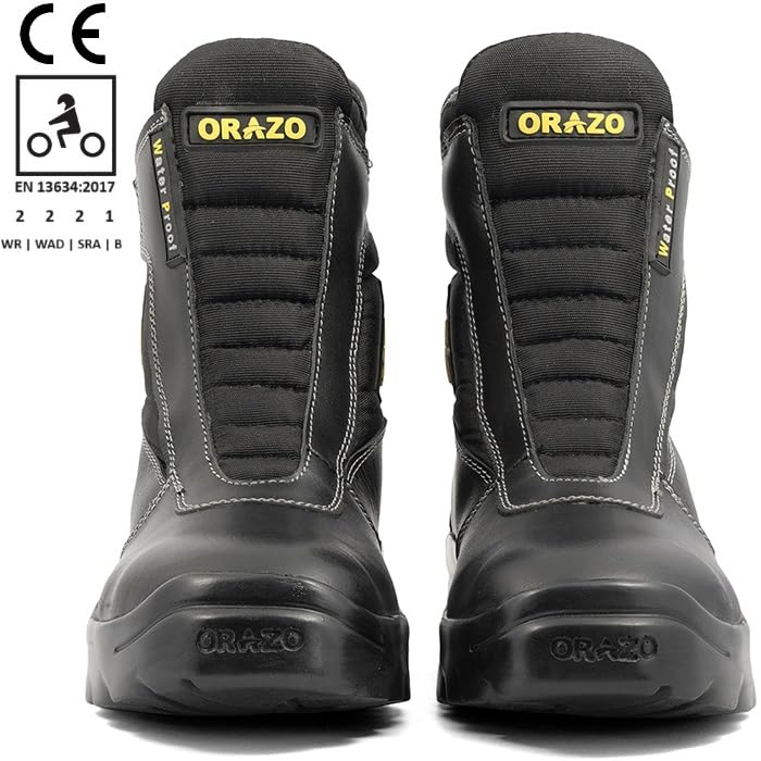 Image of ORAZO PICUS TRAIL - Water-PROOF - CE Certified - EN13634:2017 - Level 2,2,2,1 - Motorcycle Riding Boots