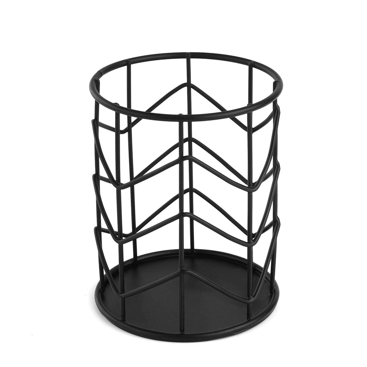 Stifteköcher Stifte Halter Bleistift-Becherhalter, Draht-Metallgeflecht, Make-up-Pinsel-Organizer For Schreibtisch, Büro, Zuhause Schreibtisch-Organizer(Black)