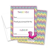MyExpression.com 20 Magenta Roller Skates Fill-in Birthday Thank You Cards