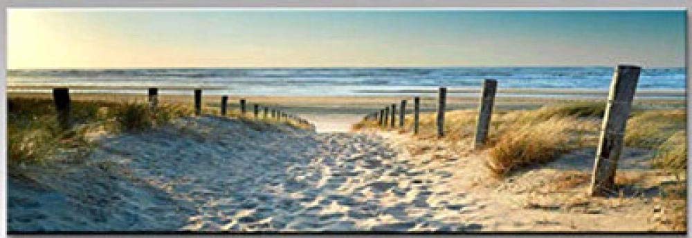 Mosaïque diamant broderie plage chemin bord de mer kit complet toile 40x120cm