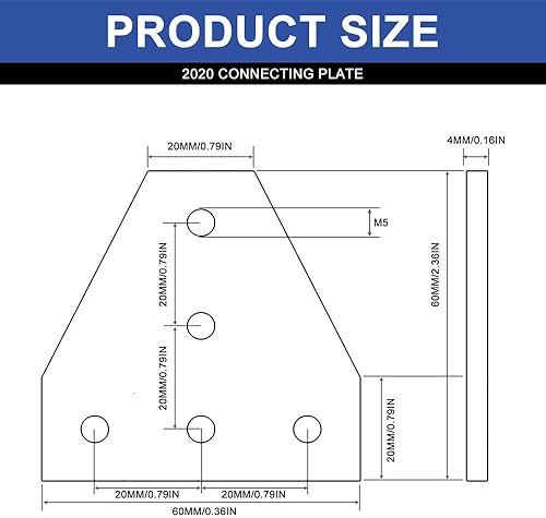 Miniatura 279 de 10 unids 2020 placa de extrusión de aluminio conector esquina L soporte 8020 V ranura hardware ranura T accesorios con tuercas en T y tornillos