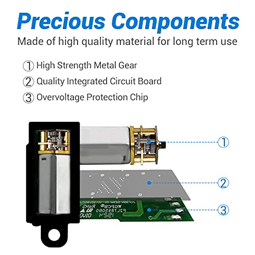 Electric Micro Linear Actuator 12V - 2" Stroke, 64N/14.4Lb, Speed 0.6Inch/S Mini Waterproof Motion Actuator Small 12 V Dc, W/Mounting Brackets, For Fan Blades, Cabinets, Window Opener, Robotics, Table #TOP2