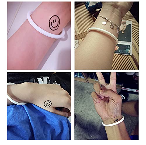 2 pulseiras pretas e brancas simples WWJD de borracha de silicone, pulseira esportiva hiphop para mu