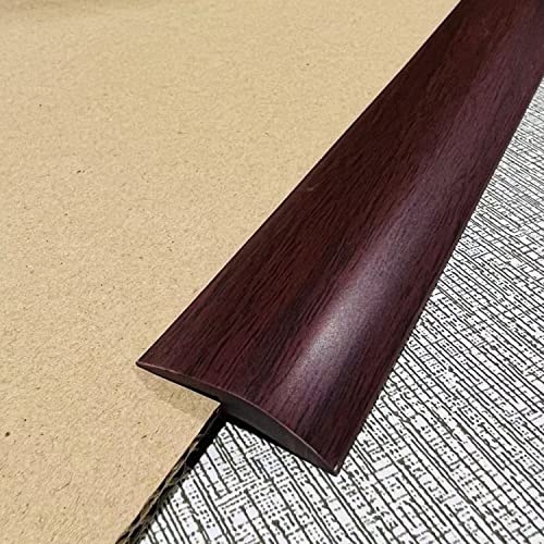 Dailisen 9.84Ft Vinyl Self Adhesive Overlap Threshold Reducer,Flooring Tile Laminate Border Transition Strip,Flat Carpet Rug Edging Strips, Fluted Saddle,Flexible Molding Trim,Stair Edging #TOP4