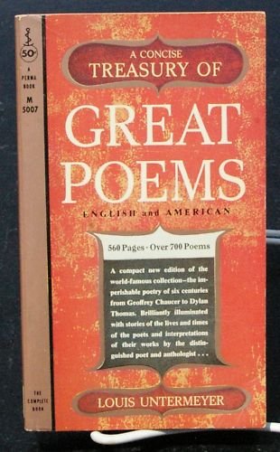 Concise Treasury of GREAT POEMS B000H0DIRA Book Cover