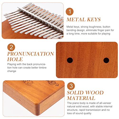 BIENKA Portable Kalimba Pouce Piano 17 Touches Musique Instrument Doigt Piano Musique Cadeau Piano (Color : Wood Color) - Les Beatles, Paul McCartney, John Lennon, RIngo Starr, George Harrison BIENKA Portable Kalimba Pouce Piano 17 Touches Musique Instrument Doigt Piano Musique Cadeau Piano (Color : Wood Color) – Image 6