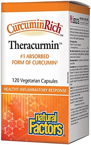 Natural Factors, CurcuminRich Theracurmin, 30 mg, Formulated for Superior Absorption, 120 Count (Pack of 1)