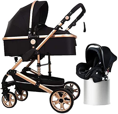 Draagbaar Kinderwagen Reissysteem, 3 In 1 Kinderwagen Met Luiertas Rugzak, Lichtgewicht Kinderwagen Ingesteld Tot 25 Kg… - Afbeelding 3