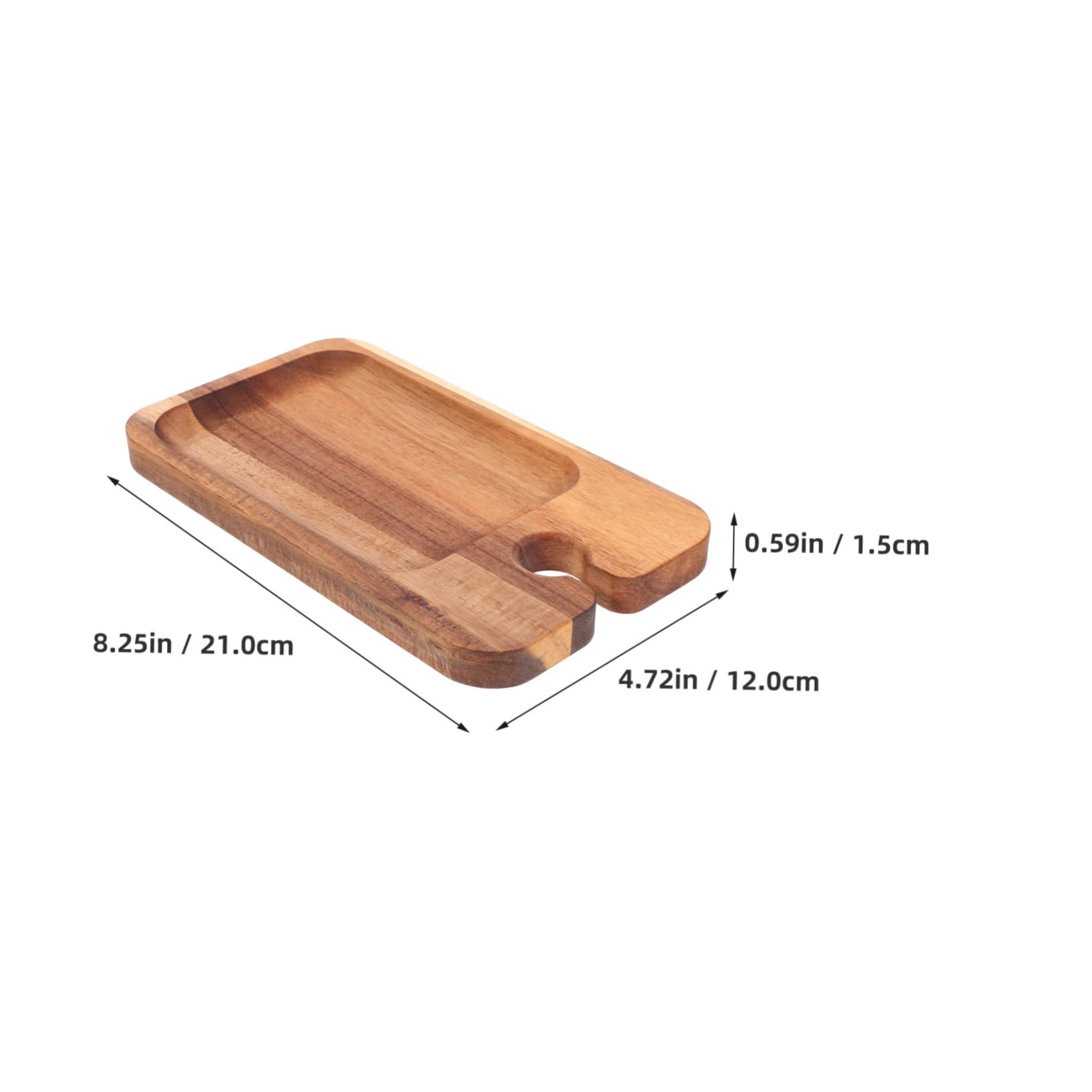 Cabilock Appetizer Plate with Wine Glass Holder Portable Charcuterie Board for Picnics Serving Tray for Food and Breakfast Versatile Tray for Home and Parties