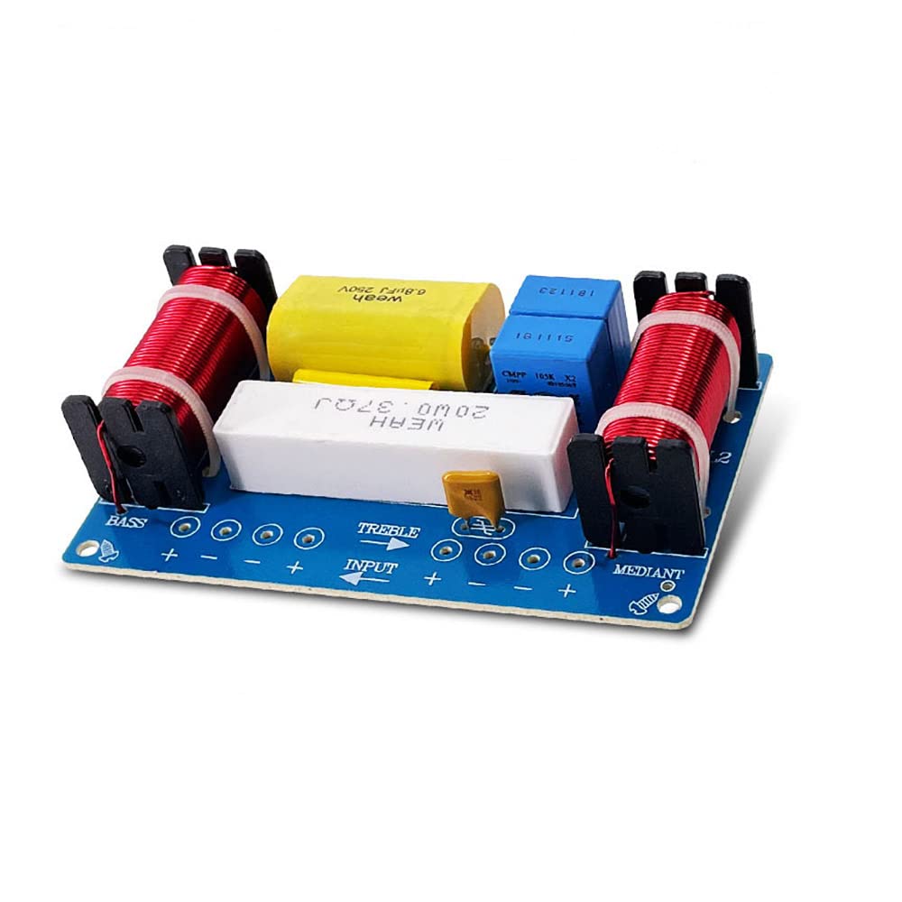 Altoparlante da 120 W Crossover Crossover a 3 Vie Alto Medio Basso Frequenza Crossover 980Hz / 5000Hz per Hi-Fi Altoparlante da scaffale Altoparlante Centrale,USB Connection