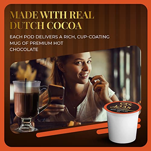 Van Der Laan Chocolate Hot Cocoa Pods, Gourmet Dutch Chocolate Assorted Variety Pack Compatible With K Cup Brewers Including 2.0, 40 Count #TOP4