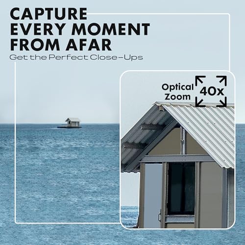 Minolta 20 Mega Pixels 40x Optical Zoom Digital Camera with 1080p FHD Video, Purple - Image 6