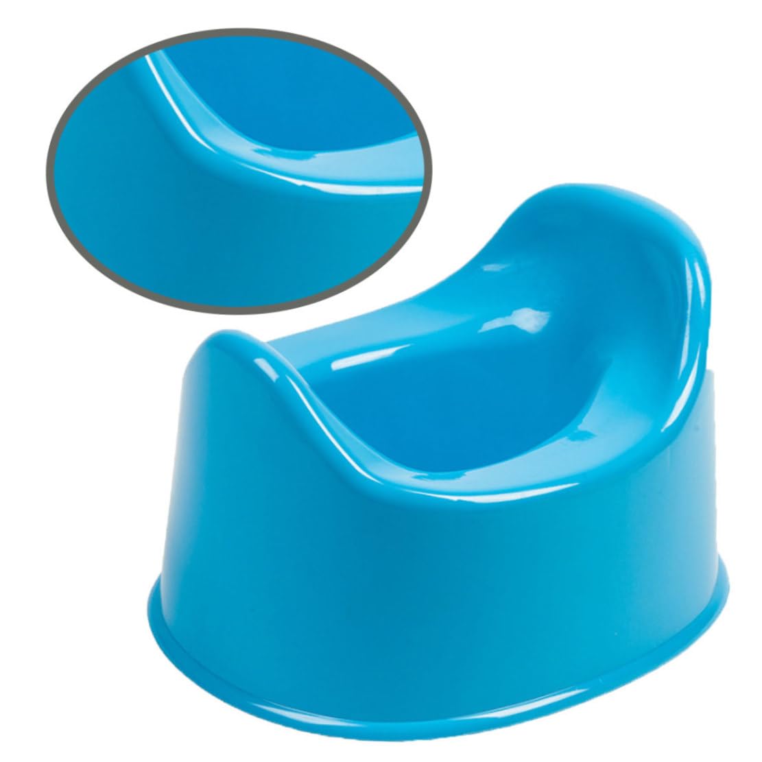 Kleinkind-Toilettensitz, tragbarer Baby-Töpfchen-Toilettenstuhl mit komfortablem Design für Jungen und Mädchen, leicht zu reinigender Reise-Kinder-Toilettentrainer für Zuhause und Badezimmer, Bl