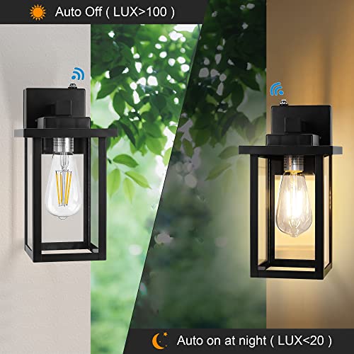 Wihtu Outdoor Porch Lights Fixtures Wall Mount, Dusk To Dawn Outdoor Lighting Fixtures For House, Sensor Exterior Wall Lights, Waterproof Sconce Outside Lamp, Anti Rust Wall Lantern For Garage #TOP1