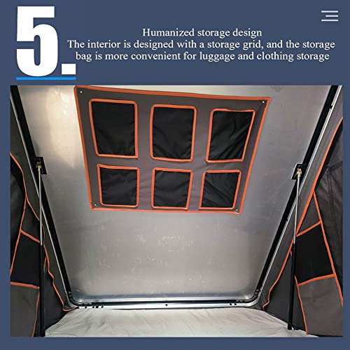 Carpa de techo rígido para 3 personas con escalera de aluminio miniatura 7