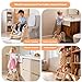 Novarieth Beech Wooden Toddler Step Stool, 2-Step Foldable Stool for Kids with Non-Slip Surface, Baby Bathroom Stool for Potty Training, Bathroom Sink, Kitchen Counter with Cute Mushroom Design