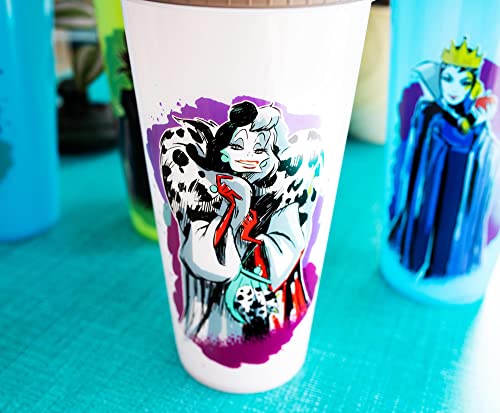 Disney Villains Color-Changing Plastic Tumbler Cups, Set Of 4 | Include Reusable Straw And Leak-Resistant Lid #TOP6