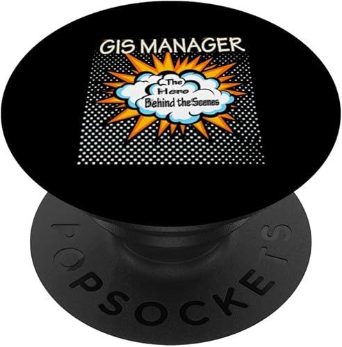 Gis Manager - Funny Hero Job PopSockets Swappable PopGrip