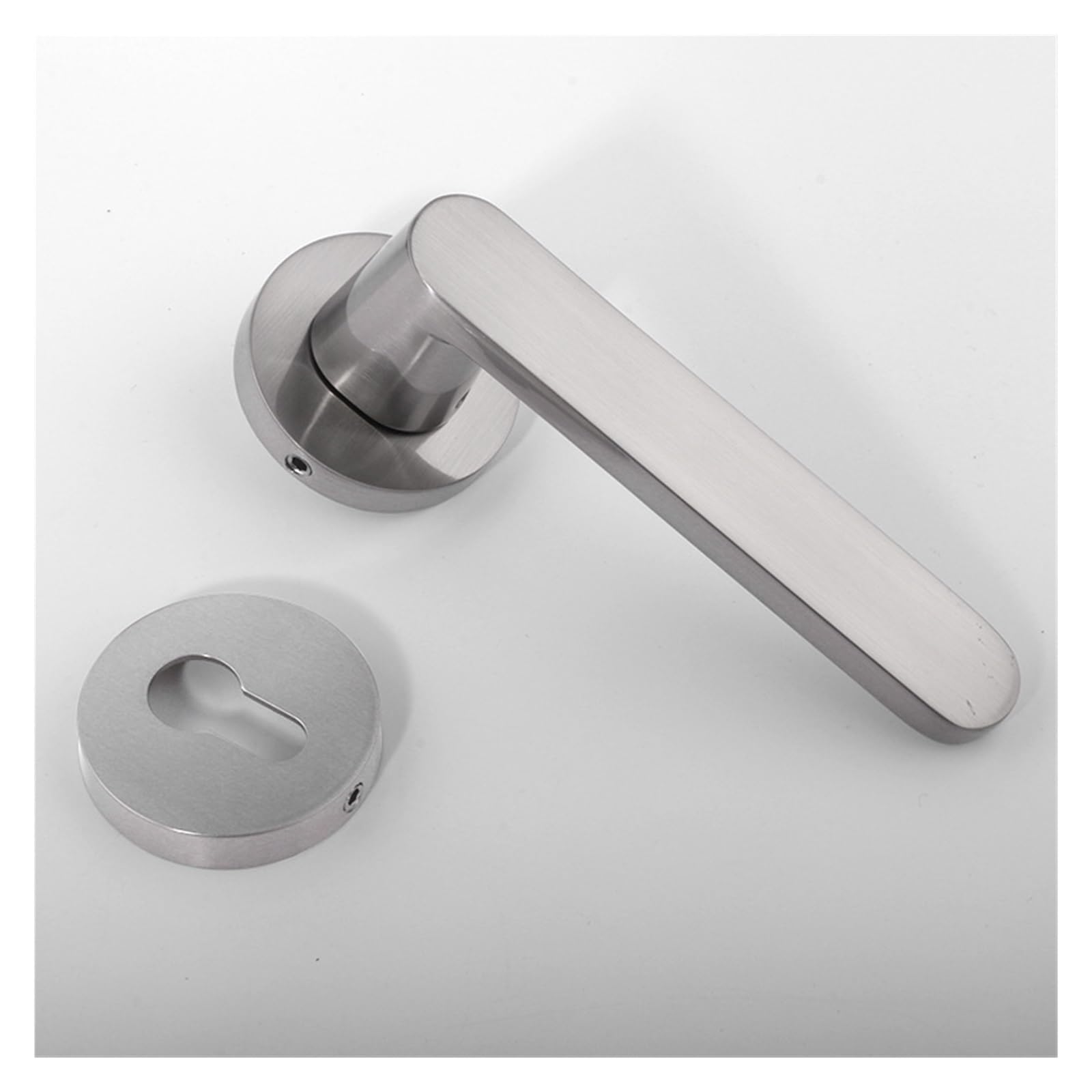 Loquet de porte coulissant en métal rétro nickel brossé pour une finition élégante